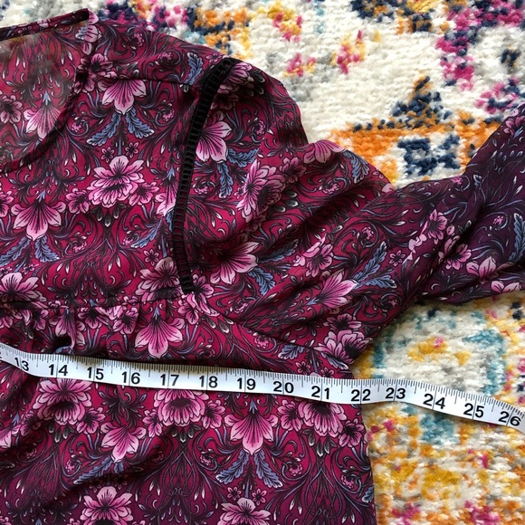 Nanette Lepore Dress in Pink Floral Size 12 - Picture 9 of 10